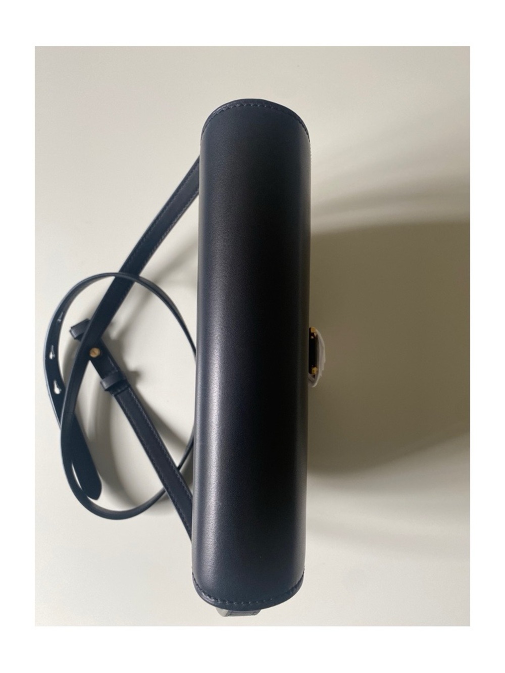 Saint Laurent Black Leather Crossbody with Gold YSL Logo - Picture 13 of 14